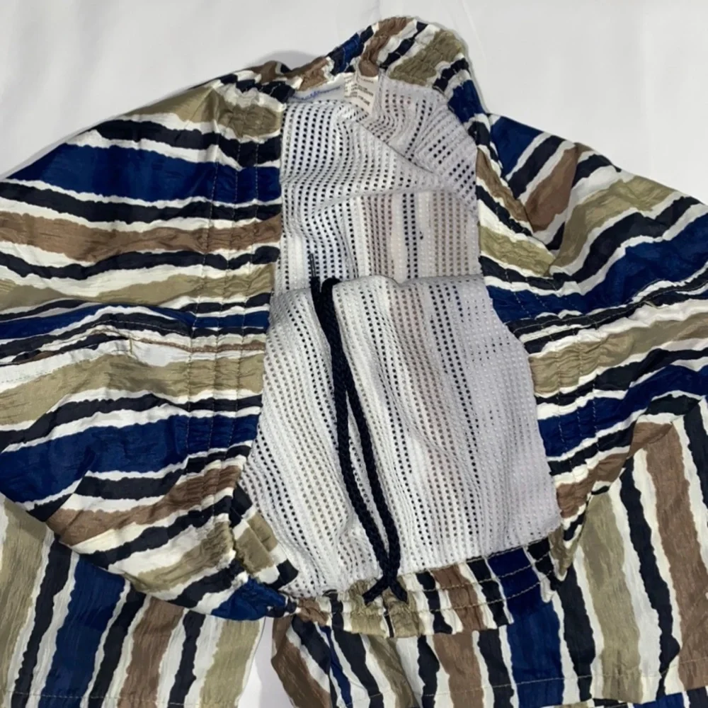 Vintage Activewear Givenchy Striped Swim Trunks